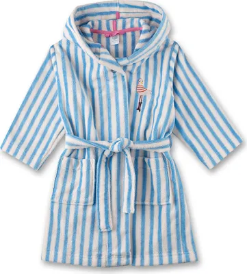 Produktbild von Sanetta Bademantel weiss-hellblau 116