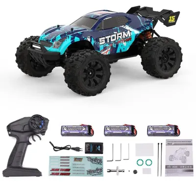 Produktbild von RC Truck, 80 km/h, 2200 mAh Akku, 4-Kanal Steuerung, MT14R 3B Hellblau