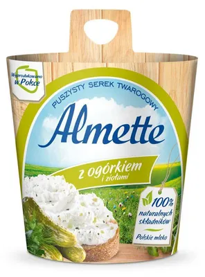 Zdjęcie produktu dla Almette z ogórkiem i ziołami 150 g