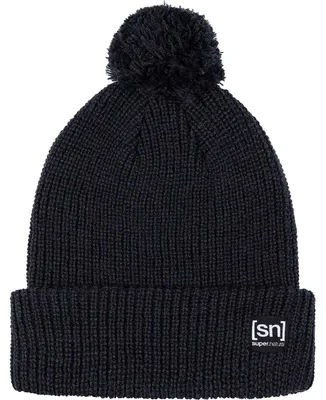 Image de Super.Natural Bonnet pompon uni, noir