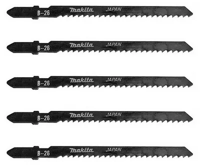Image de Lot de 5 lames de scie sauteuse MAKITA A-85771 pour bois et métal