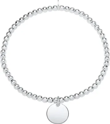 Produktbild von Elastisches Kugelarmband aus Sterlingsilber für Damen von Unique