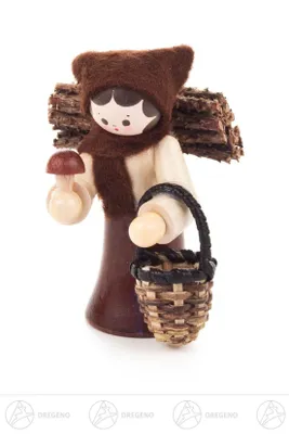Produktbild von Thiel-Figur Pilzfrau - natur (6cm) von Romy Thiel