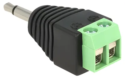 Immagine prodotto di Adattatore DELOCK morsettiera 2pin -> spina jack da 3,5 mm