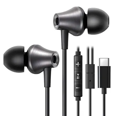 Produktbild von Ugreen EP105 Kabelgebundene In-Ear-Kopfhörer, USB-C, 1,2 m (Schwarz)