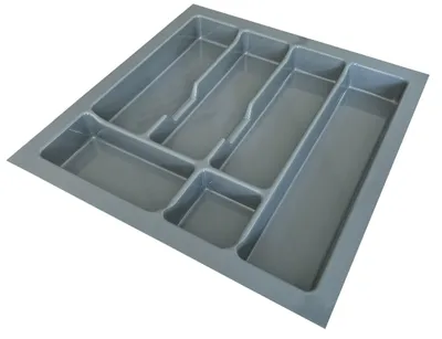 Produktbild von Besteckeinsatz Besteckkasten 50 cm Schubkasten grau