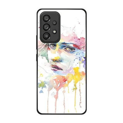 Produktbild von König Design Hülle kompatibel mit Samsung Galaxy A53 5G Kunststoff Soft Handyhülle - Handy Case Frauengesicht