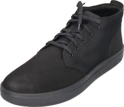Produktbild von Timberland Herren DAVIS SQUARE Mid Lace Sneaker 1A1T16 001 Leder schwarz, Schuhgröße:49 EU