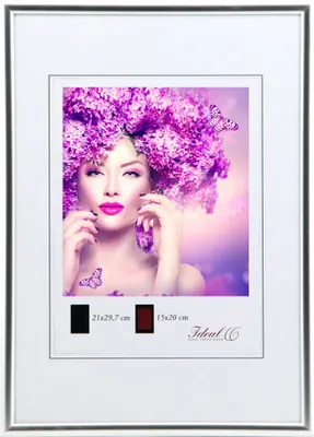 Produktbild von New Lifestyle Kunststoff Bilderrahmen Kunststoffrahmen Bildhalter Bildträger - Farbe: Silber | Format: 20x30