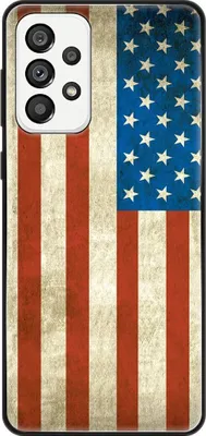 Produktbild von König Design Hülle kompatibel mit Samsung Galaxy A73 5G Kunststoff Soft Handyhülle - Handy Case USA Flagge