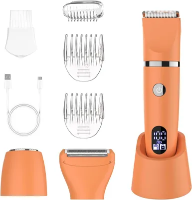 Produktbild von Damenrasierer für Gesicht,Achseln, Beine, Arme & Bikinizone Rasierer Elektrorasierer Körpertrimmer Intimrasierer Bikini-Trimmer für Frauen Wasserdicht
