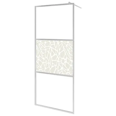 Produktbild von vidaXL Duschwand für Begehbare Dusche ESG-Glas Steindesign 100x195 cm