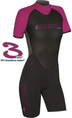 Produktbild von CAMARO Flex Skin Damen Neopren Shorty Neoprenanzug Wetsuit - Größe: 42 (L)