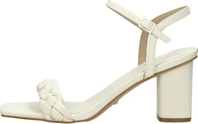 Immagine prodotto di Guess sandali da donna Cadante bianco con tacco lucido intrecciato