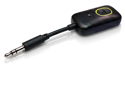 Produktbild von CSL Bluetooth Adapter 5.4 als Sender und Empfänger, 3,5 mm AUX, Audio-Transmitter, Freisprechen, Akku 150 mAh, für Autoradio, HiFi-Anlage, TV und PC, 1 Stück, schwarz