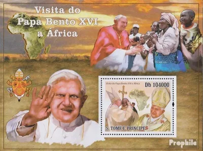 Produktbild von Briefmarken Sao Tome e Principe 2010 Mi Block754 (kompl.Ausg.) postfrisch Papst Benedikt XVI.