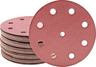 Produktbild von MioTools Fox Klett-Schleifscheiben, 125 mm, 9-Loch, f. Exzenterschleifer, Normalkorund (50 Stk.) K80
