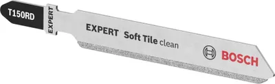 Zdjęcie produktu dla Bosch Expert Soft Tile Clean T150RD - Brzeszczot do wyrzynarki - do miękkich płytek - 3 sztuki - trzpień T - długość: 83 mm