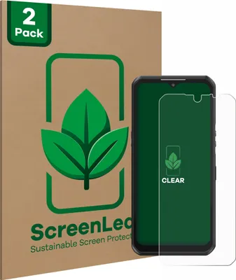 Produktbild von 2x ScreenLeaf Schutzfolie für Oukitel WP39 nachhaltiger Displayschutz Display Schutz Folie Klar Transparent