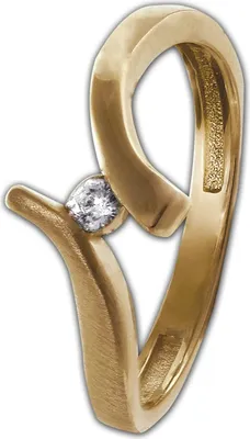 Produktbild von GoldDream Ring Damen Gr. 58 18,5 Echtgold333er Gelbgold goldweiß D2GDR531Y58