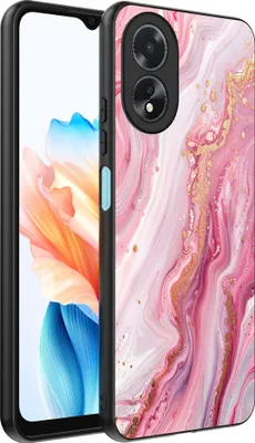 Produktbild von Smartphonica Telefon Fall geeignet für Oppo A18 mit Marmor-Druck - TPU zurück Abdeckung Fall Marmor-Design - Pink