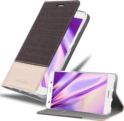 Immagine prodotto di Cadorabo custodia per Huawei P8 LITE 2015 custodia protettiva in grigio custodia per cellulare custodia a libro cover