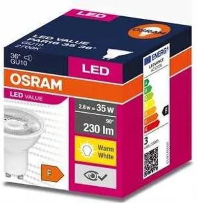 Produktbild von OSRAM GU10 LED-Lampe 2,8 W 2700 K 36°