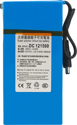 Obrázek produktu pro Nová vysokokapacitní dobíjecí přenosná lithium-iontová baterie DC 12V15000mAh s EU zástrčkou