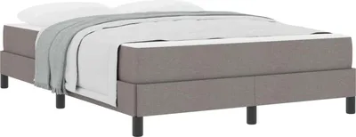 Produktbild von vidaXL Boxspringbett Taupe 140 x 190 cm Stoff