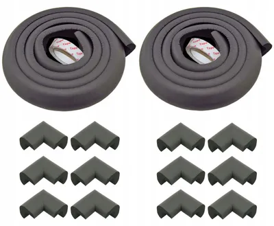 Produktbild von Remikon L-Form Eckenschutzband dick schwarz 400cm
