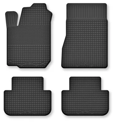 Zdjęcie produktu dla Dywaniki gumowe do Renault Laguna II 2001-2007 (kombi/liftback) – 4 szt., czarne, dobierane – Wielganizator Semi-Universal