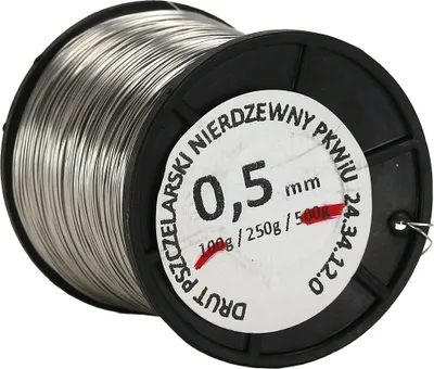 Produktbild von Wabendraht aus Edelstahl, Ø 0,5 mm, Spule 250 g, rostfrei