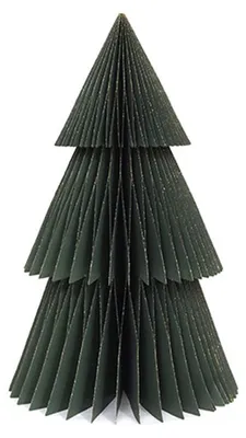 Only Natural – Wabenpapier-Weihnachtsbaum – Grün – 45 cm – Ansicht 1