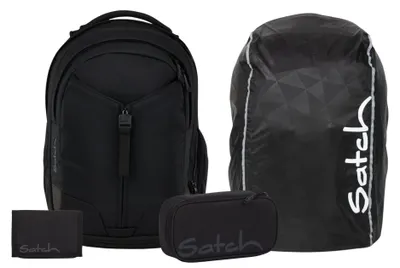 Produktbild von Satch, Schulrucksack-Set MATCH Blackjack 4-teilig, ab 5. Klasse