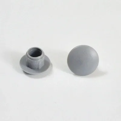 Produktbild von Ajile, 50 Stück, Blindstopfen Kunststoff für Lochdurchmesser 8 mm, Abdeckkappe Grau, OBF308x50