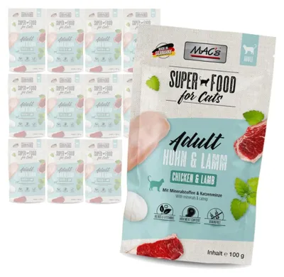 Zdjęcie produktu dla MAC's Cat Mokra Karma Dla Kota Kurczak Jagnięcina 12x100g