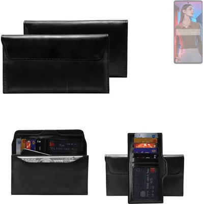 Produktbild von K-S-Trade Handy Hülle kompatibel mit Tecno Camon 20 Pro 5G Schutz Hülle Tasche Schutz Case Handytasche Kunstleder schwarz, 1x