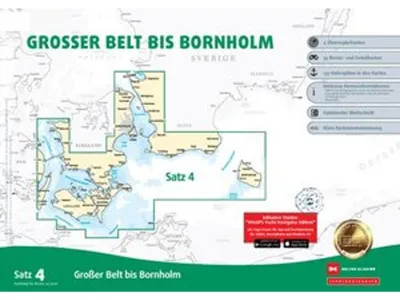 Immagine prodotto di Carte nautiche per imbarcazioni da diporto, serie 4: dal Grande Belt a Bornholm (edizione 2026)