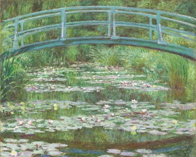 Obrázok produktu pre Plakát 50x40cm Japonský mostík, Monet Vintage