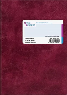 Produktbild von Geschäftsbuch A5 96 Blatt kariert Packung mit 5 Stück