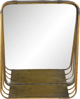 Obrázek produktu pro Clayre & Eef Mirror 26x32 cm Kov v barvě mědi