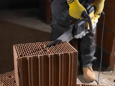 Produktbild von DEWALT Alligator Spezialsägeblätter DT2964 (für Alligator-Spezialsäge, 2-teilig, Arbeitslänge: 425 mm, Hartmetall-Zähne, für einfache Schnitte, passend zu Spezialsägen DWE392, DWE393, DWE394) 1 Stück