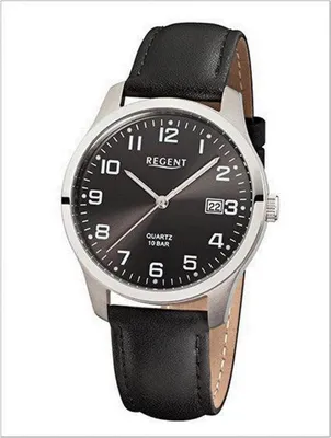 Produktbild von REGENT F932 Herrenuhr Titanuhr mit Lederarmband