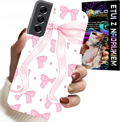 Produktbild von Fall Für Samsung Galaxy S21 Fe - Rosa Schleife Mode-Designs Fall
