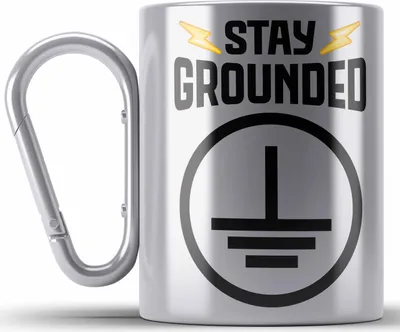 Produktbild von Trendation - Elektriker Edelstahl Tasse Karabiner Spruch Sprüche Männer Geschenk Lustig Gadget Geschenke Kaffeebecher (Silber)