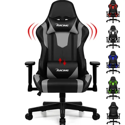 Image de Aiibot Gaming Chair Chaise de bureau Ergonomique Chaise de bureau 150 kg Chaise pivotante avec soutien lombaire, Gaming Fauteuil 90°-165° et fonction bascule