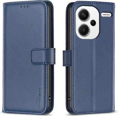 Produktbild von Xiaomi Redmi Note 13 Pro+ 5G Hülle - BINFEN Klapphülle - Blau