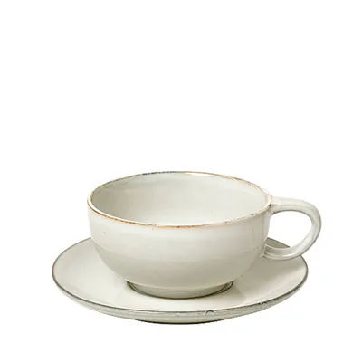Produktbild von Broste Copenhagen NORDIC SAND Tasse mit Untertasse 0,25 l