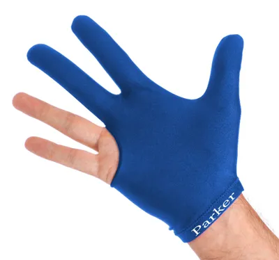 Image de Gants de billard J. Parker, bleu, pour les deux mains