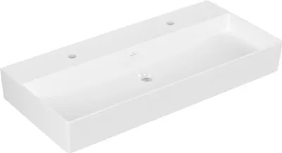 Immagine prodotto di Villeroy & Boch Memento 2.0 lavabo mural, 2 trous pour robinet, sans trop-plein, poli, 1000x470mm, 4A221KR1, 4A221KR1